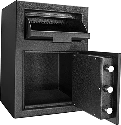 BARSKA Digital Multi-User Keypad Security Depository Drop Safe with Front Load for Cash, Money, Mail, Business, AX13656