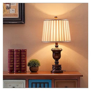 MaGiLL Multifunction Desk Lamp 26" Resin with Fabric Shade