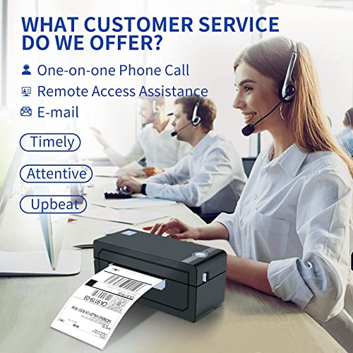 Shipping Label Printer - 150mm/s 4x6 Thermal Label Printer, Label Printer for Shipping Packages Small Business, Compatible with Shopify Ebay Amazon Etsy, Support Windows, Mac