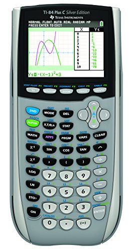 Texas Instruments 84PLSEC/TBL/1L1/L Graphing Calculator, Sliver