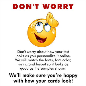 Appointment Reminder Postcards for Optometry & Optical. Customize Card Front and Back with Practice Information. 4"x6", Full-Color Front & Premium High Gloss UV Coating. Sturdy 16 Pt. stock. (5000)