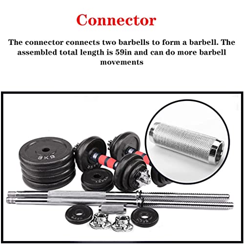 XINQITE 110 LBs Adjustable Dumbbells Barbell Weights Set with Bar, for Indoor Body Workout Fitness Beginners Friendly, Home Gym Lifting Dumbbells Strength Training Equipment (Black-110lbs)