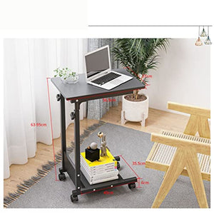 NeziH Mobile Rolling Laptop Standing Desk Height Adjustable Stand Overbed Table