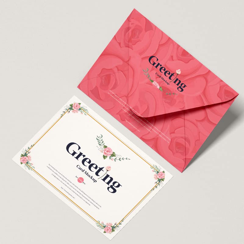 2000 Pack Custom Invitation Thick Paper Envelope Bronzing Printing Logo Retro Creative Special Paper Invitation Design for Business Office Letters Standard Mailing