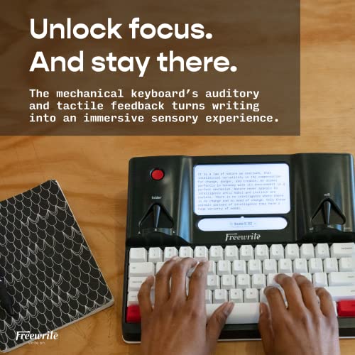 Astrohaus Freewrite Smart Typewriter | E Ink Display | WiFi-Enabled Word Processor | Cloud Sync | Drafting Machine