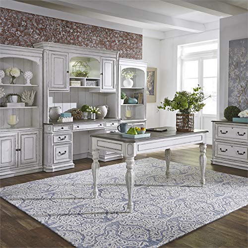 Liberty Furniture Magnolia Manor White Credenza & Hutch