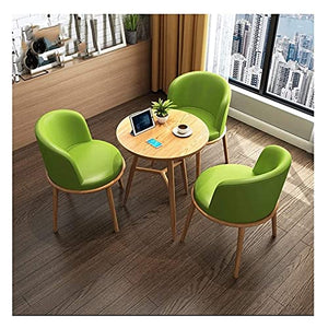 DZFURNIT Reception Room Table Set - Green Dining & Coffee Desk Combination