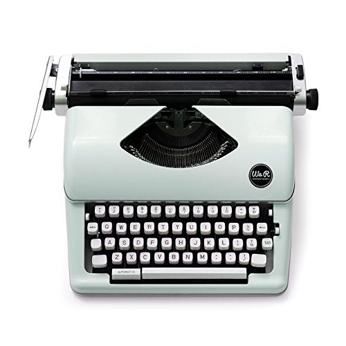 We R Memory Keepers Typewriter - Mint Retro Manual Typewriter for Kids and Adults