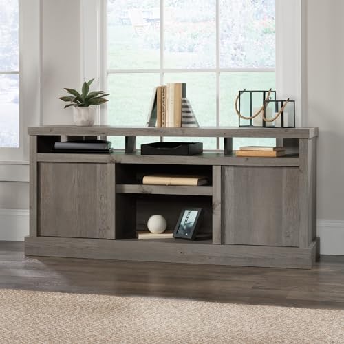 Sauder Cannery Bridge Credenza, Mystic Oak Finish, L: 59.76" x W: 16.54" x H: 26.89