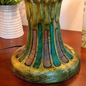 MaGiLL Tiffany Hand Painted Glass Desk Lamp