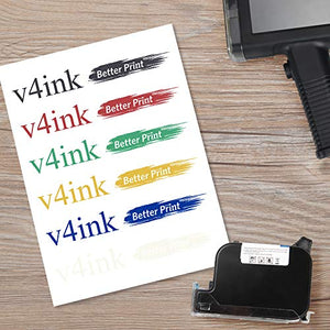 v4ink BENTSAI Original Solvent Fast Dry Ink Cartridge BT-2583P for BENTSAI Handheld Inkjet Printer BT-HH6105B2, BT-HH6105B3 (Yellow)