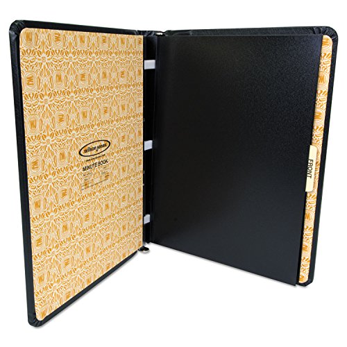 Wilson Jones 039511 Minute Book, 250-Sheet Capacity, 11-Inch x8-1/2-Inch, Black