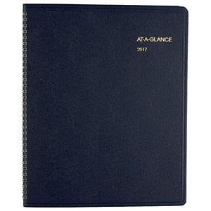 AT-A-GLANCE Monthly Planner / Appointment Book 2017, 15 Months, 9 x 11", Navy (7026020)
