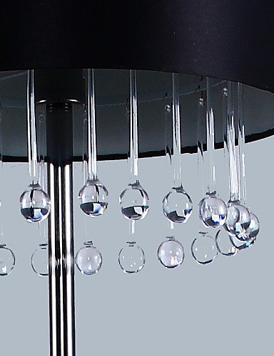 SSBY Modern Black Floor Lamp With Glass Drops Decoration , 110-120v