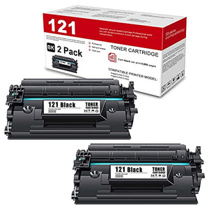 LITHYINK Compatible Toner Cartridge 121 CRG121 Replacement for ImageCLASS D1620 D1650 Printer (Black, 2-Pack)