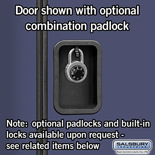 Salsbury Industries 2-Tier Designer Wood Locker, 6ft H x 21in D, Blue