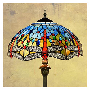 EESHHA European Style Glass Art Floor Lamp