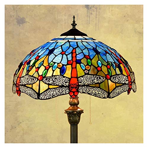 EESHHA European Style Glass Art Floor Lamp
