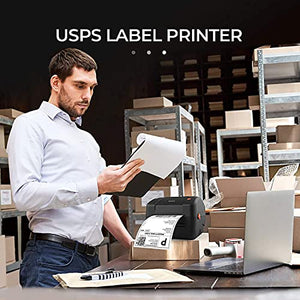 MUNBYN Shipping Label Printer, 300 DPI USB Thermal Label Printer Support Amazon Ebay Paypal Etsy Shopify ShipStation UPS USPS FedEx DHL
