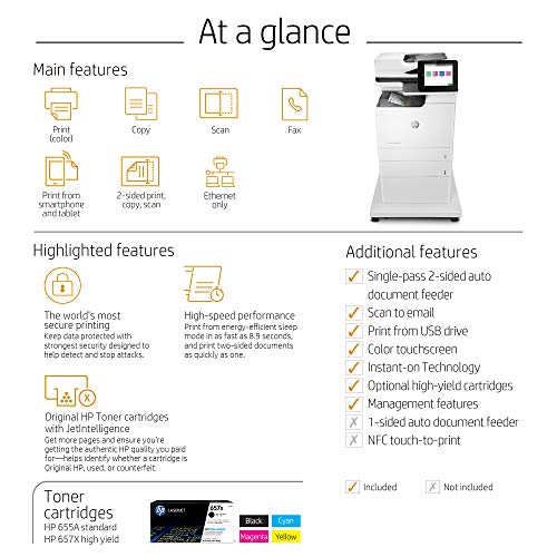 HP Color LaserJet Enterprise MFP M681f with Fax (J8A11A)