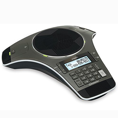 VTech VCS702 ErisStation DECT 6.0 Conference Phone with Two Wireless Mics using Orbitlink Wireless Technology