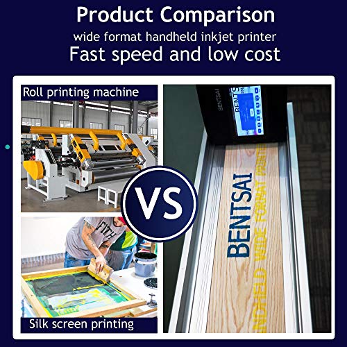BENTSAI B80 Handheld Inkjet Printer,Large Character Inkjet Printer, Print Height up to 3.93"/100mm, Use for Logo, Painting or DIY on Water-Absorbing Material