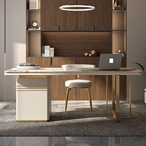 TAPIVA Luxurious Slate Office Computer Desk