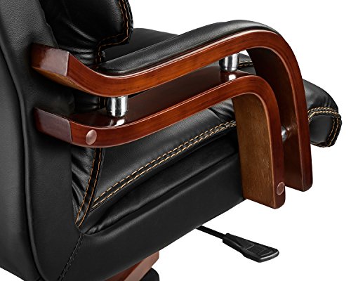 Halter EY-14A Fully Assembled Ergonomic Reclining PU Leather Executive Office Chair with Adjustable Lumbar Support and Tilt Tension - Zero Back Pain - 46.5" X 25" X 19.7" - 22" - 2 Pack