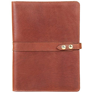 Brown Leather Tablet Portfolio Case No. 18 - USA Made, Fits iPad | Col. Littleton