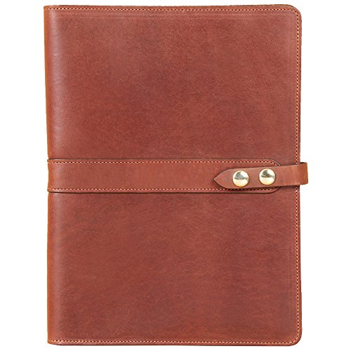 Brown Leather Tablet Portfolio Case No. 18 - USA Made, Fits iPad | Col. Littleton
