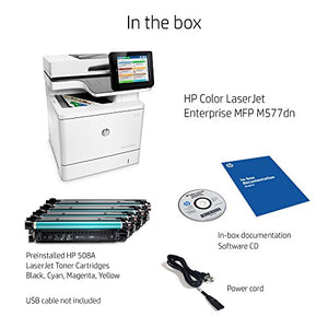 HP Color LaserJet Enterprise M577dn (B5L46A#BGJ) Duplex 3600 dpi USB / Ethernet Laser Multifunction Printer