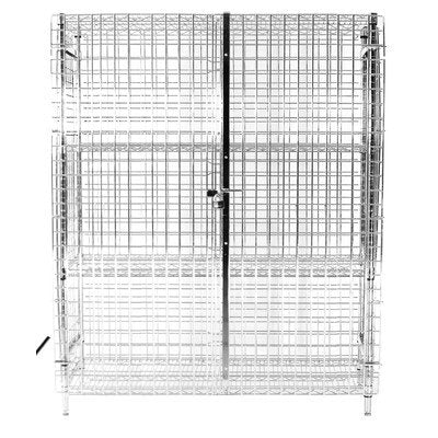 Security Cage 3 Tier 1 Wide Shelf Locker Size: 63.39" H x 61.81" W x 19.29" D