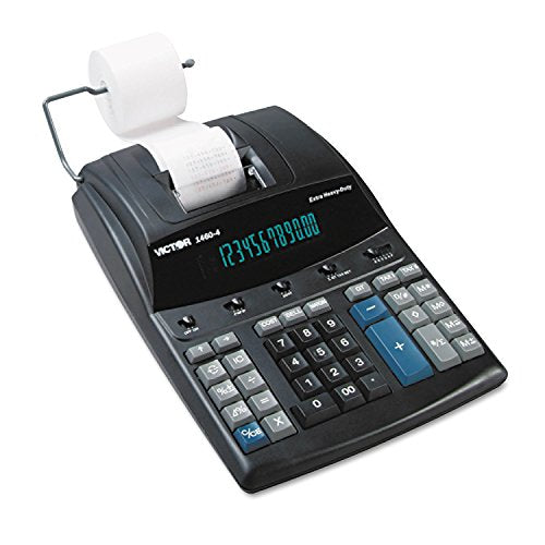 Victor 14604 1460-4 Extra Heavy-Duty Printing Calculator, Black/Red Print, 4.6 Lines/Sec