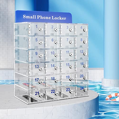 DNYSYSJ 24 Slots Cell Phone Locker with Door Locks and Keys