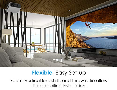Optoma UHD60 True 4K Ultra High Definition, 3, 000 Lumens, Home Cinema Projector for Entertainment and Movies with HDMI 2.0 and HDR