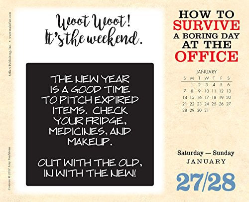 How to Survive a Boring Day at Office 2018 Daily Calendar