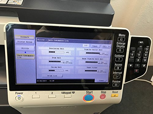 Konica Minolta Bizhub 454e Black & White Copier Printer Scanner Fax Finisher
