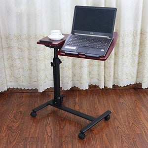 MaGiLL Laptop Rolling Cart Table Height Adjustable Mobile Stand Desk
