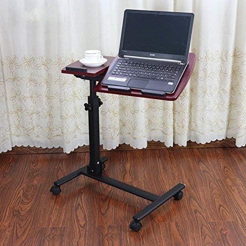 MaGiLL Laptop Rolling Cart Table Height Adjustable Stand Desk
