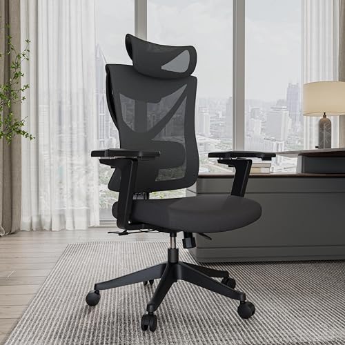 EUREKA ERGONOMIC Mesh Office Chair with 5D Adjustable Armrest and Wire Control Lumbar Support