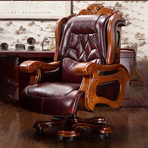 Office Chairs Boss Chair Reclining Massage Computer Leather Swivel Executive SMQHH