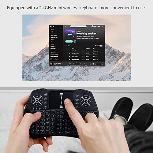 VANKYO Passport M50 DLP Smart Mini Portable Projector, 100 ANSI Lumens w/Andriod 7.1 OS Pre-Installed, WiFi, HDMI, USB Micro SD Ports Free Mini Wireless Keyboard Tripod