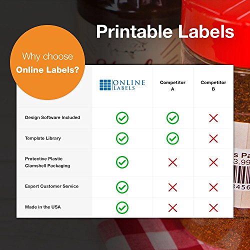 4 x 2 Mailing Labels - Pack of 50,000 Labels, 5,000 Sheets - Inkjet/Laser Printer - Online Labels