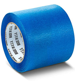 Wide Blue Painters Tape 12 Pack, 4 inch x 60 Yards, 3D Printing Tape, Easy Clean Removal up to 21 Days, Masking Tape