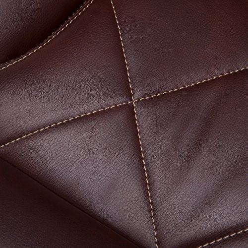 OFM Avenger Series Big and Tall Leather Executive Chair - Brown Leather Computer Chair with Arms (812-LX)