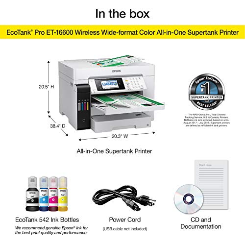 Epson ET-16600 ET-16600 Wireless Wide-Format All-in-One SuperTank Office Printer