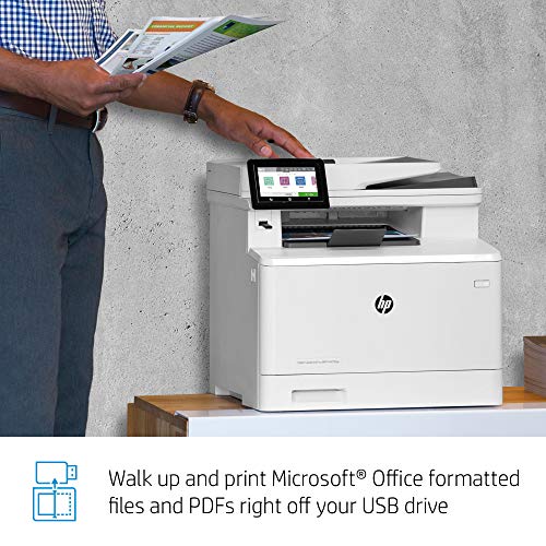 HP Color LaserJet Pro Multifunction M479fdn Laser Printer with One-Year, Next-Business Day, Onsite Warranty & Amazon Dash Replenishment ready (W1A79A) – Ethernet Only