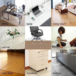 CParts Clear Chair Mat for Hardwood Floor/Carpet, Heavy Duty - 140cmx600cm