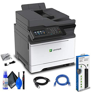 Lexmark MC2535adwe Multifunction Color Laser Printer (42CC460) + Surge Protector + Ethernet Cable + Deluxe Cleaning Set + High Speed USB Printer Cable - Advanced Bundle