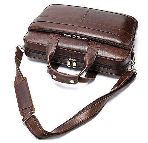 CHNOOI Watch Box Business Men Briefcase Laptop Bag Leather Men Messenger Bag Leather Leather Work/Office Bag Men Briefcase Men